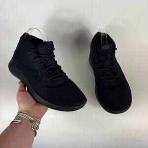 Allbirds Mizzles Athletic Shoes Women's 10 Triple Black Wool Low Top Sneakers